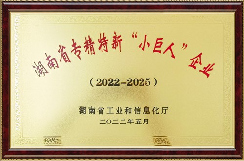 國(guó)錦湘安公司獲評(píng)湖南省專(zhuān)精特新“小巨人”企業(yè)
